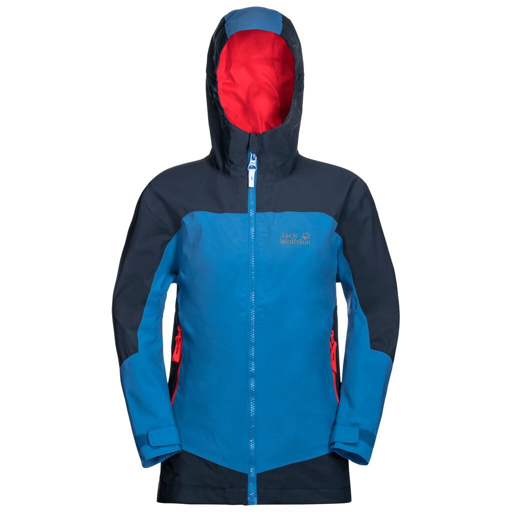 Jack Wolfskin ROPI Gyerek Vízálló Kabát Kék - QRBFME-942